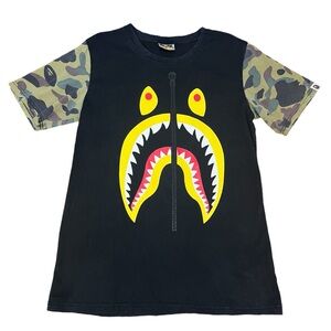 Bape T-Shirt Unisex Camo/Face‎ And Letters In The Back Size XL